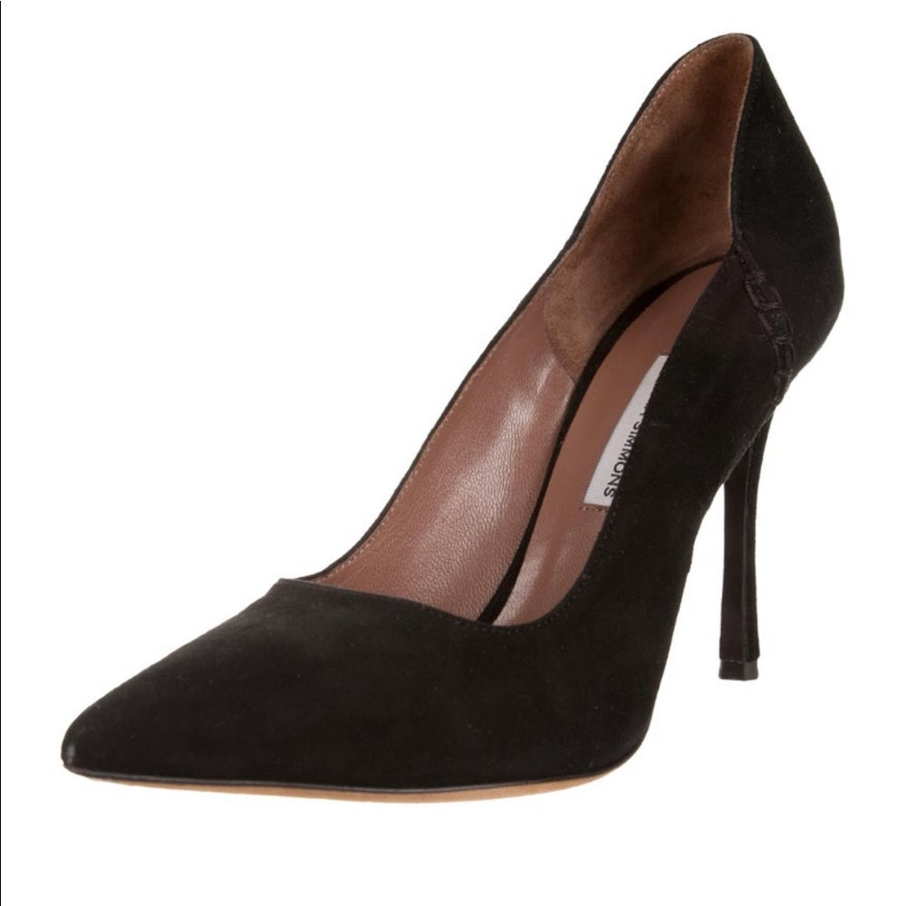 Tabitha Simmons Suede Pointed Pumps